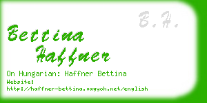 bettina haffner business card